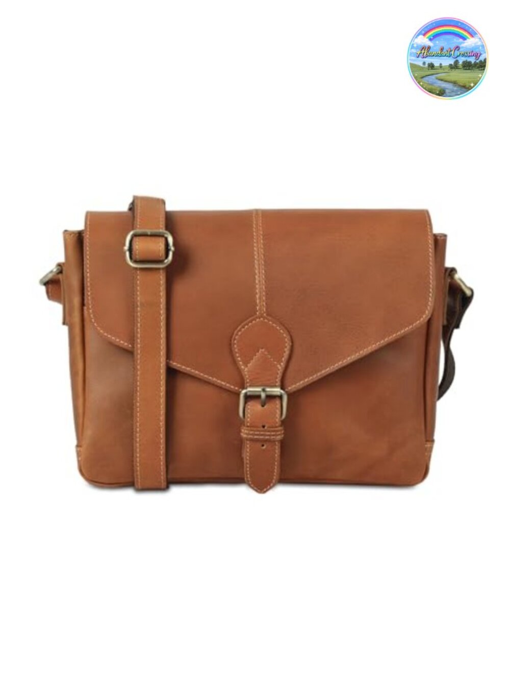 Genuine Leather Crossbody Satchel Handbag Travel Purse Shoulder Bag